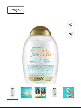 OGX Lightweight Coconut Fine Curls Conditioner – White